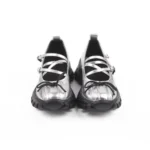 Multi-Strap Silver Platform Mary Janes Sneakers​ - Image 3