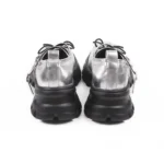 Multi-Strap Silver Platform Mary Janes Sneakers​ - Image 4