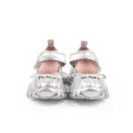 Platform Matte Silver Mary Jane Sneakers - Image 5