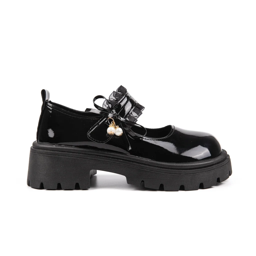 lace strap patent leather platform mary janes