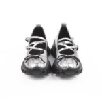 multi strap silver platform mary janes sneakers​