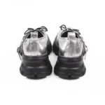 multi strap silver platform mary janes sneakers​